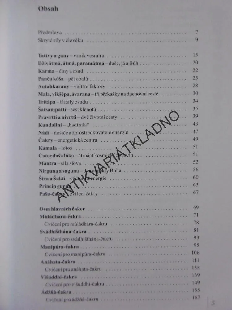 SKRYTÉ SÍLY V ČLOVĚKU, ČAKRY A KUNDALINI, 