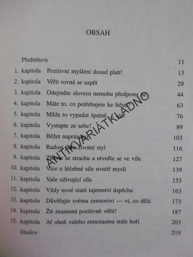 SÍLA POZITIVNÍHO ŽITÍ, NORMAN VINCENT PEALE, **an