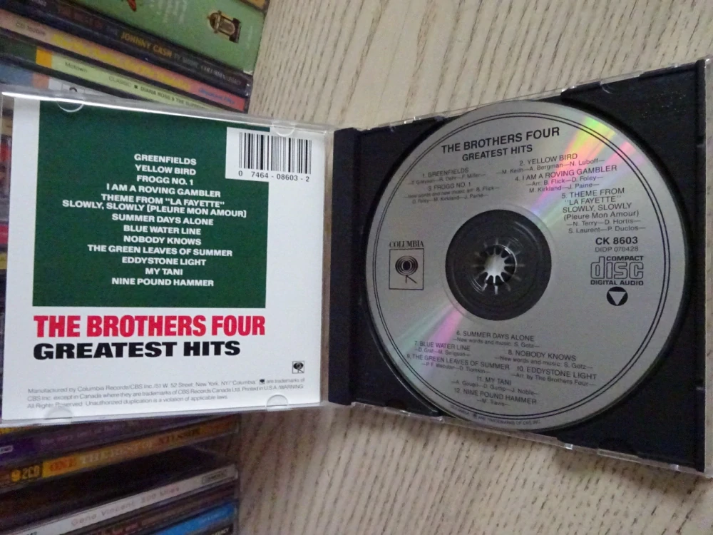 THE BROTHERS FOUR, GREATEST HITS, CD HUDBA