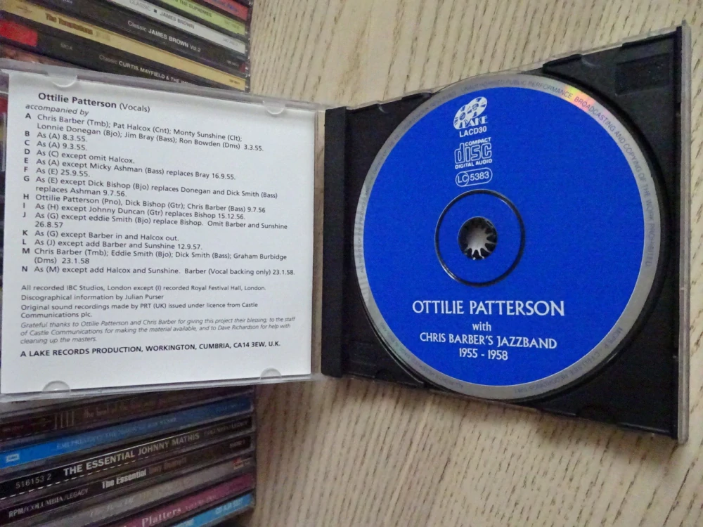 OTTILIE PATTERSON WITH CHRIS BARBER'S JAZZBAND, CD HUDBA