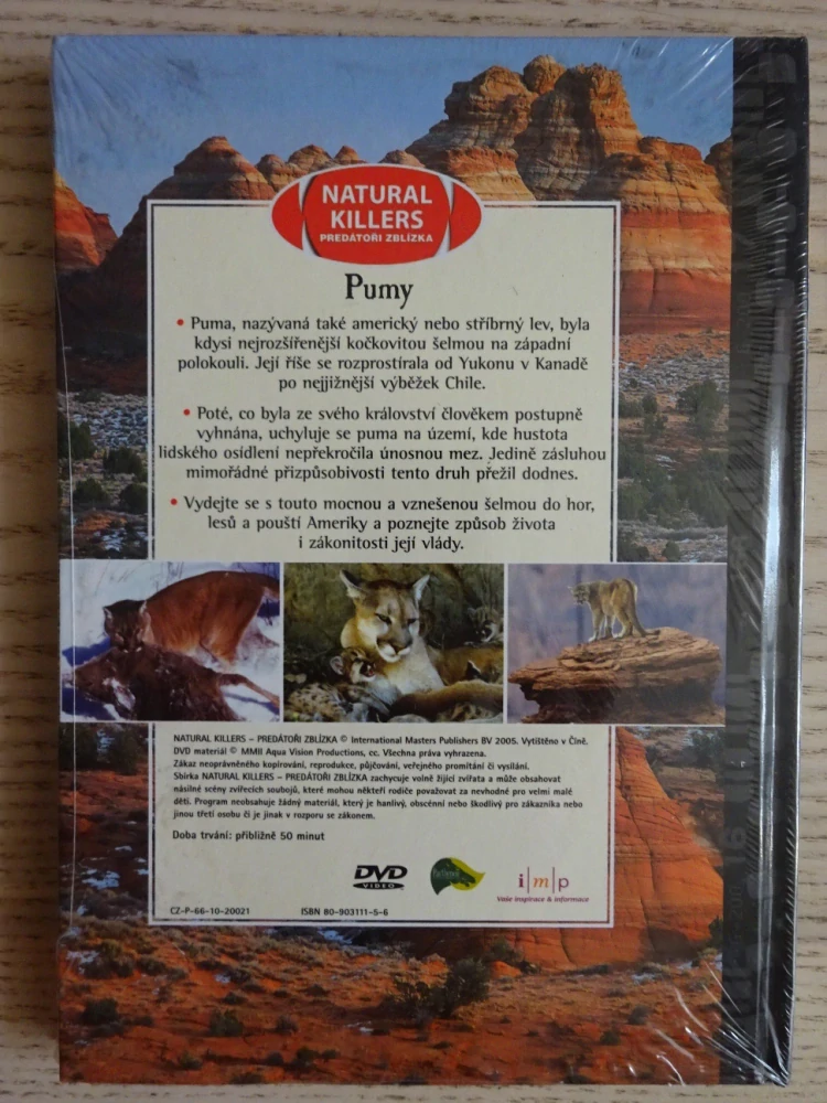 NESMIŘITELNÍ SAMOTÁŘI, PUMY, PUMA, DVD FILM