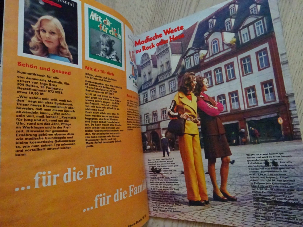 PRAMO 9/73, PRAKTISCHE MODE, MÓDA, ČASOPIS, NĚMECKY
