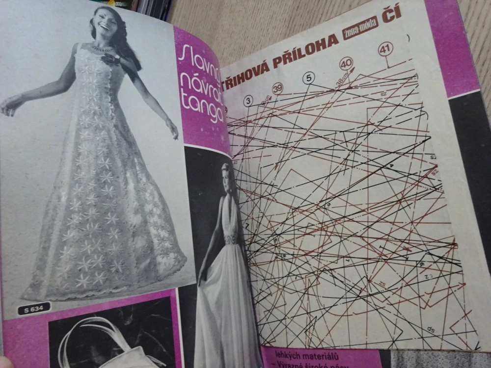 ŽENA A MÓDA 11/1976, OBLEČENÍ, ČASOPIS