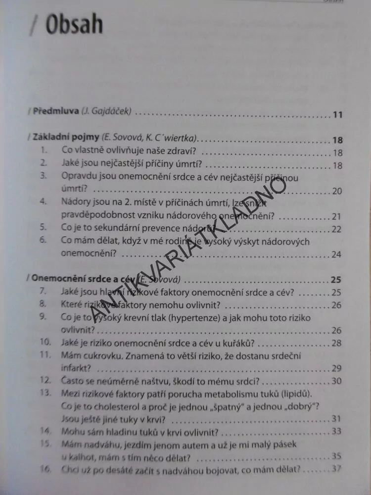 100 + 1  OTÁZEK A ODPOVĚDÍ O PREVENCI NEJČASTĚJŠÍCH ONEMOCNĚNÍ, SOVOVÁ, **an