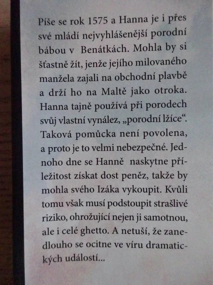 PORODNÍ BÁBA Z BENÁTEK, ROBERTA RICHOVÁ, **an