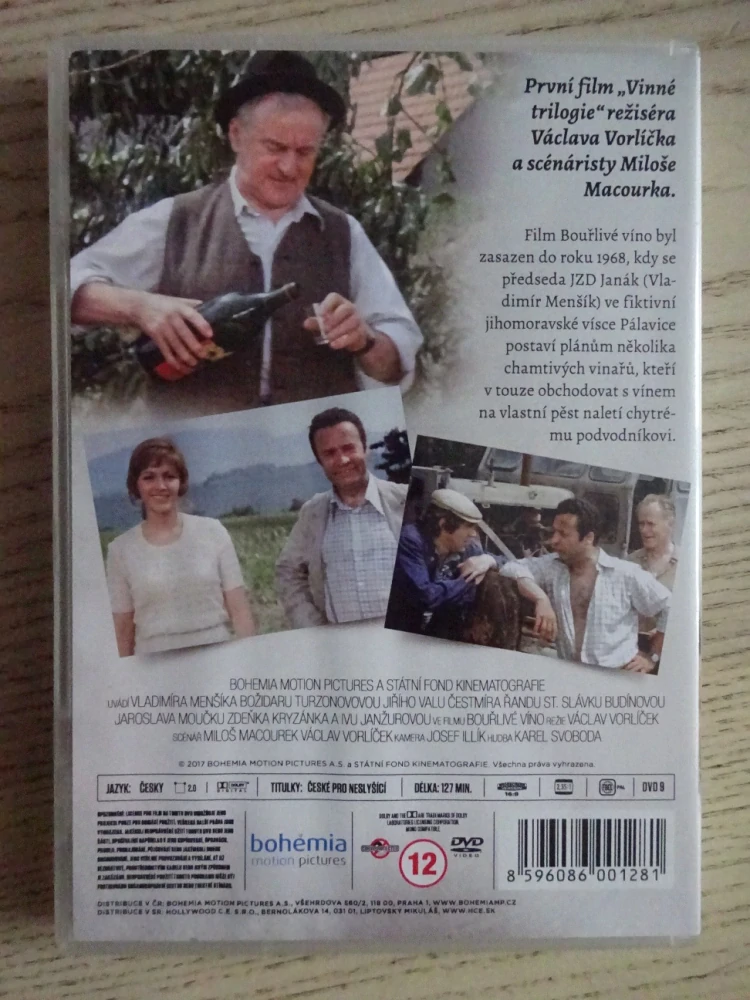 BOUŘLIVÉ VÍNO, REMASTEROVANÁ VERZE, DVD FILM ČR