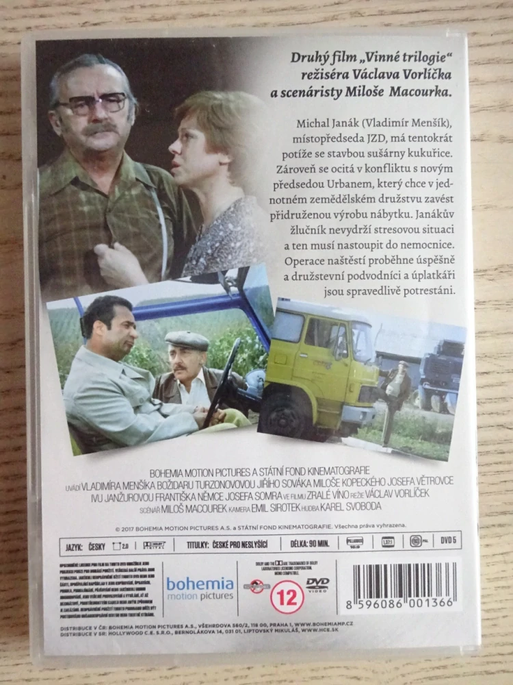 ZRALÉ VÍNO, REMASTEROVANÁ VERZE, DVD FILM ČR