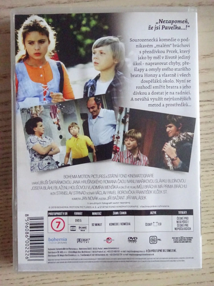 MŮJ BRÁCHA MÁ PRIMA BRÁCHU, REMASTEROVANÁ VERZE, DVD FILM ČR