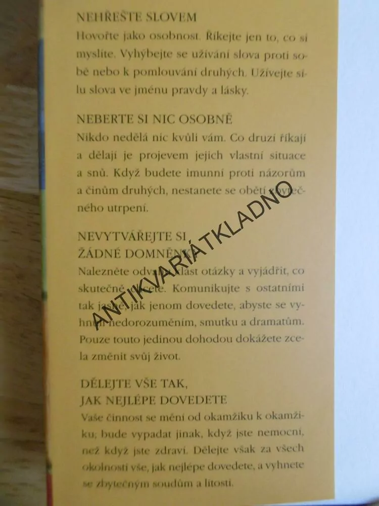 ČTYŘI DOHODY, DON MIGUEL RUIZ, **an