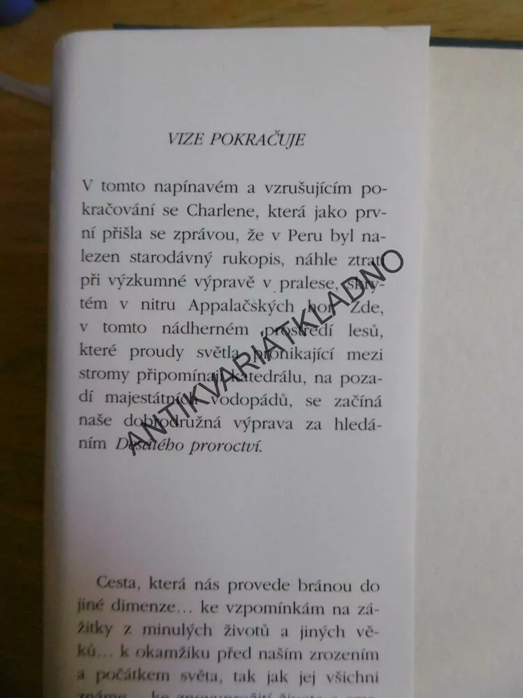 DESÁTÉ PROROCTVÍ, VIZE POKRAČUJE, JAMES REDFIELD