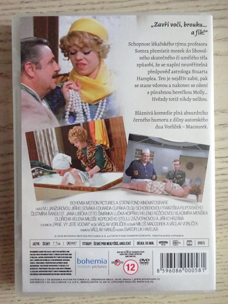 PANE, VY JSTE VDOVA!, REMASTEROVANÁ VERZE, DVD FILM ČR