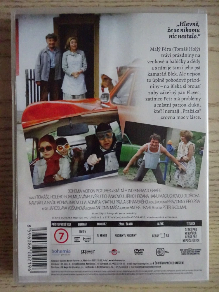 PRÁZDNINY PRO PSA, REMASTEROVANÁ VERZE, DVD FILM ČR