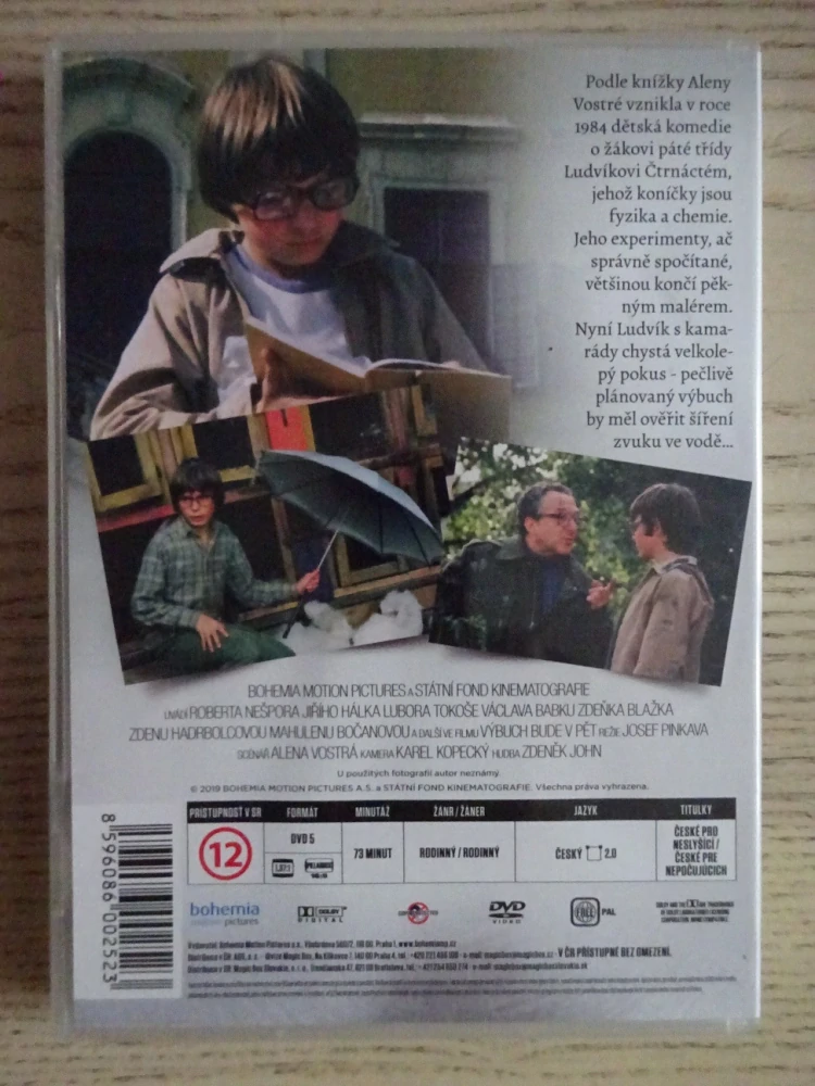 VÝBUCH BUDE V PĚT, REMASTEROVANÁ VERZE, DVD FILM ČR