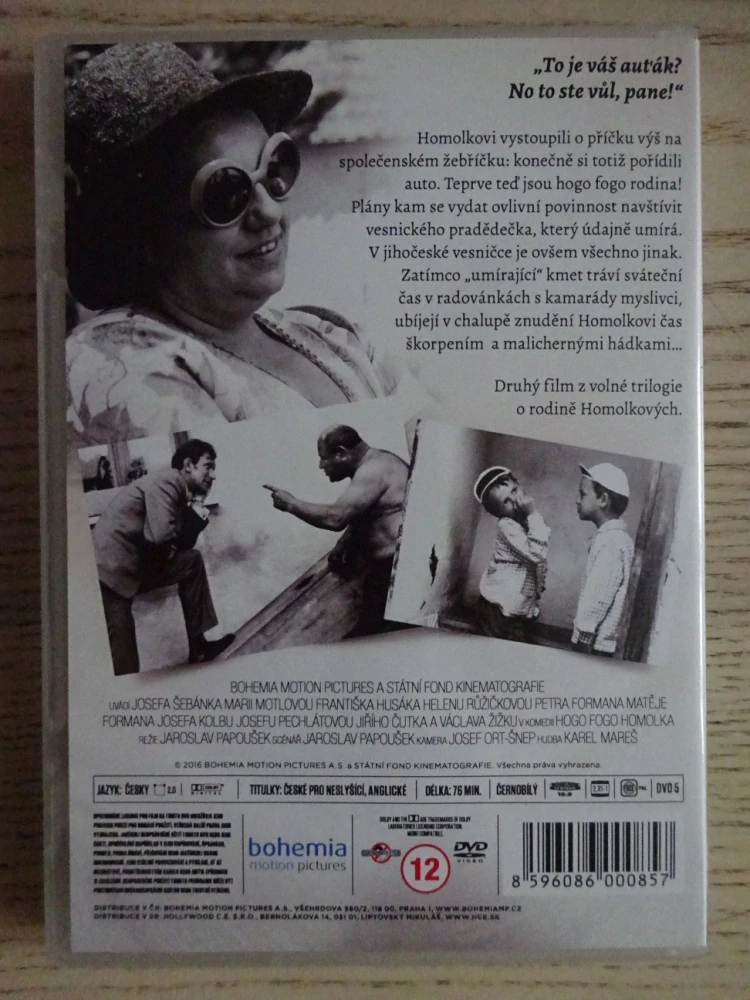 HOGO FOGO HOMOLKA, REMASTEROVANÁ VERZE, DVD FILM ČR