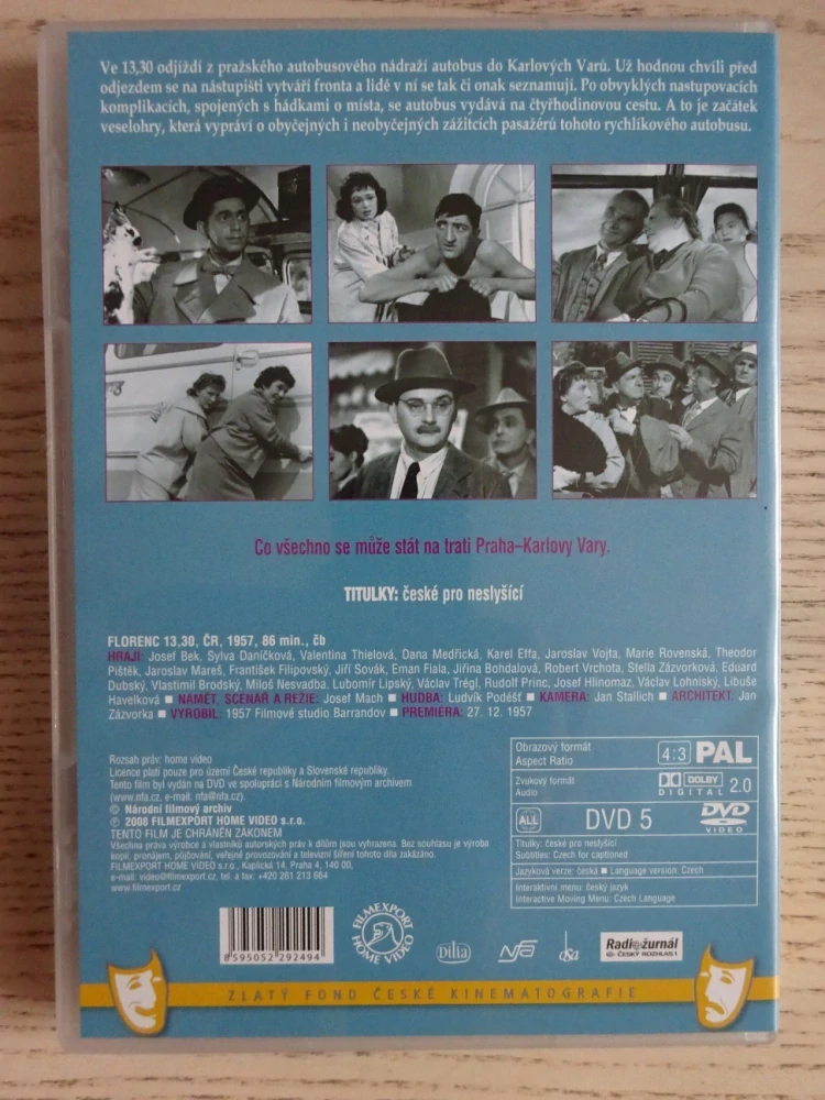 FLORENC 13,30, JOSEF BEK, DVD FILM
