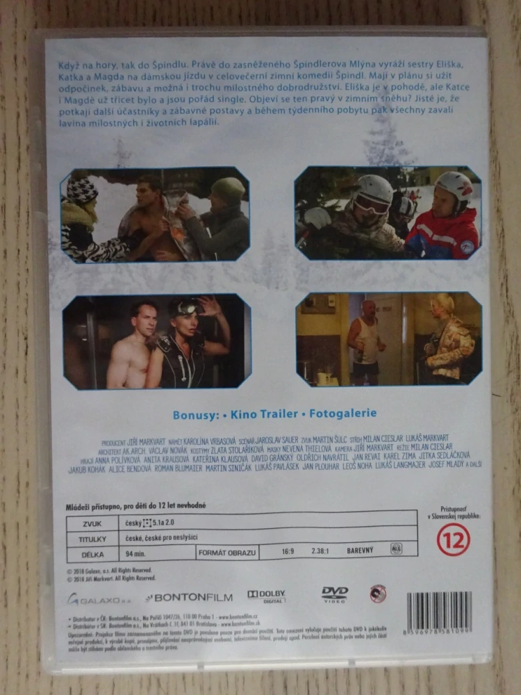 ŠPINDL, A. POLÍVKOVÁ, J. KOHÁK, DVD FILM ČR