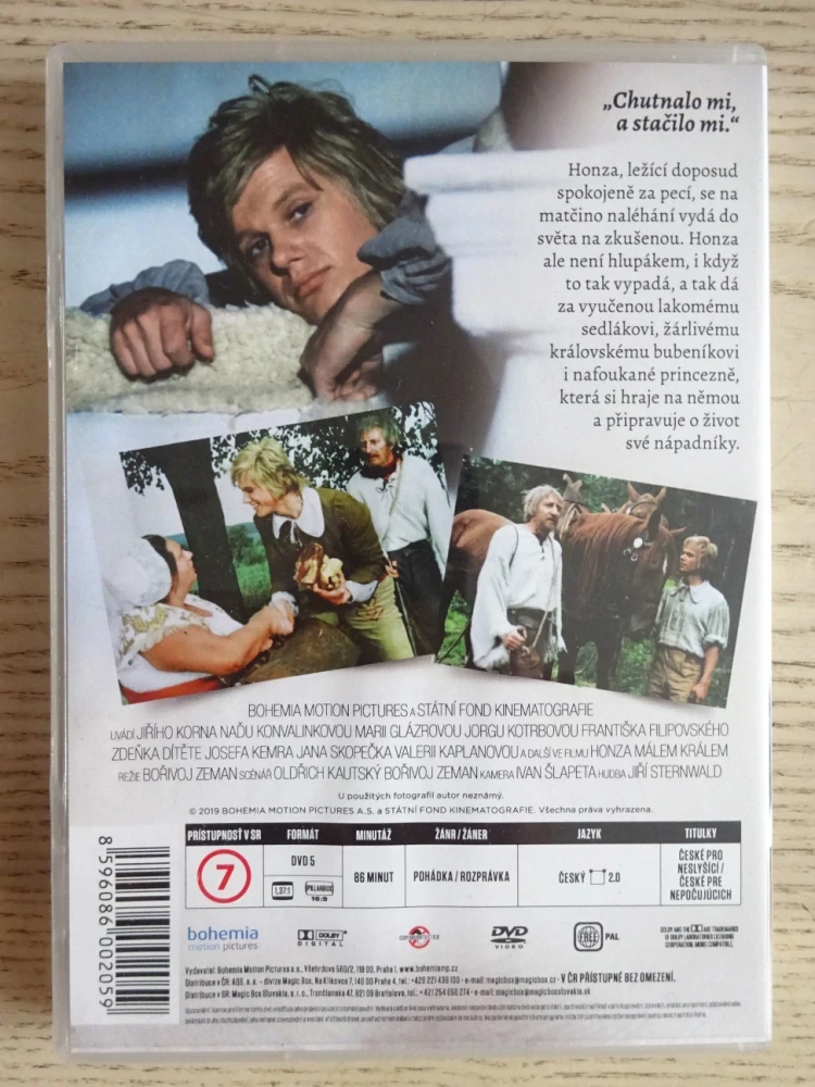 HONZA MÁLEM KRÁLEM, REMASTEROVANÁ VERZE, DVD FILM ČR