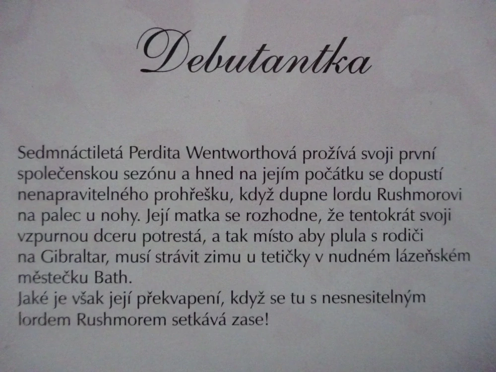 DEBUTANTKA, MEG ALEXANDEROVÁ, **an
