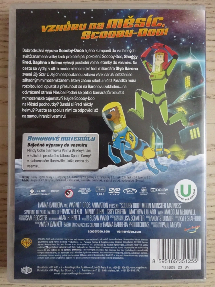 SCOOBY-DOO: MĚSÍČNÍ NESTVŮRA VYLÉZÁ, DVD FILM