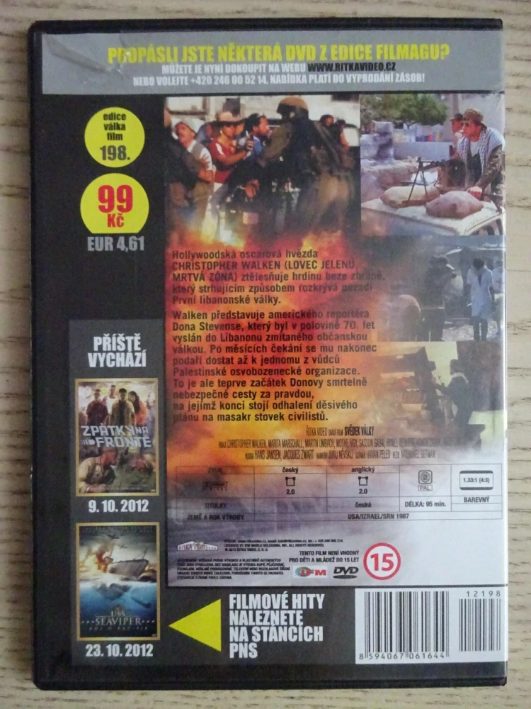 SVĚDEK VÁLKY, CH. WALKEN, DVD FILM