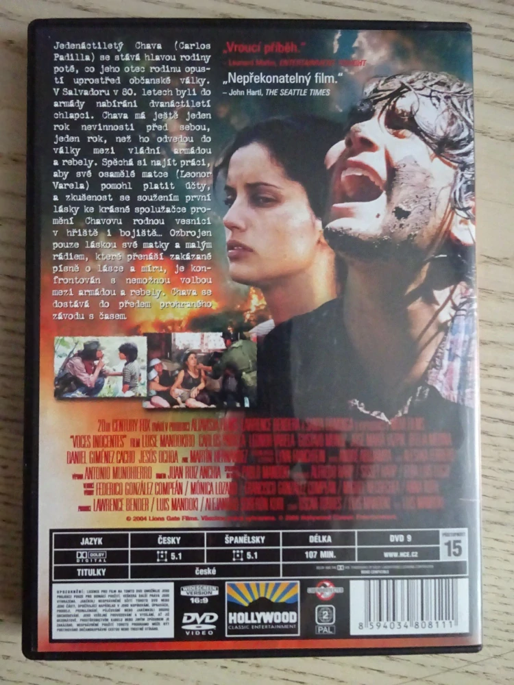 HLASY NEVINNOSTI, C. PADILLA, DVD FILM