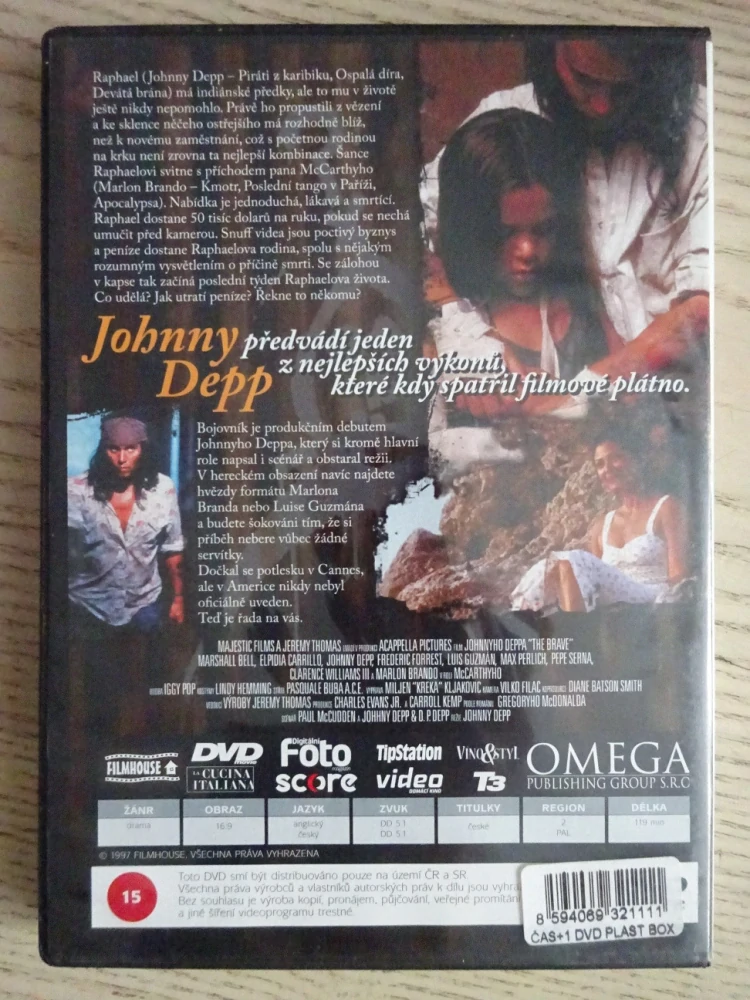 BOJOVNÍK, J. DEPP, DVD FILM