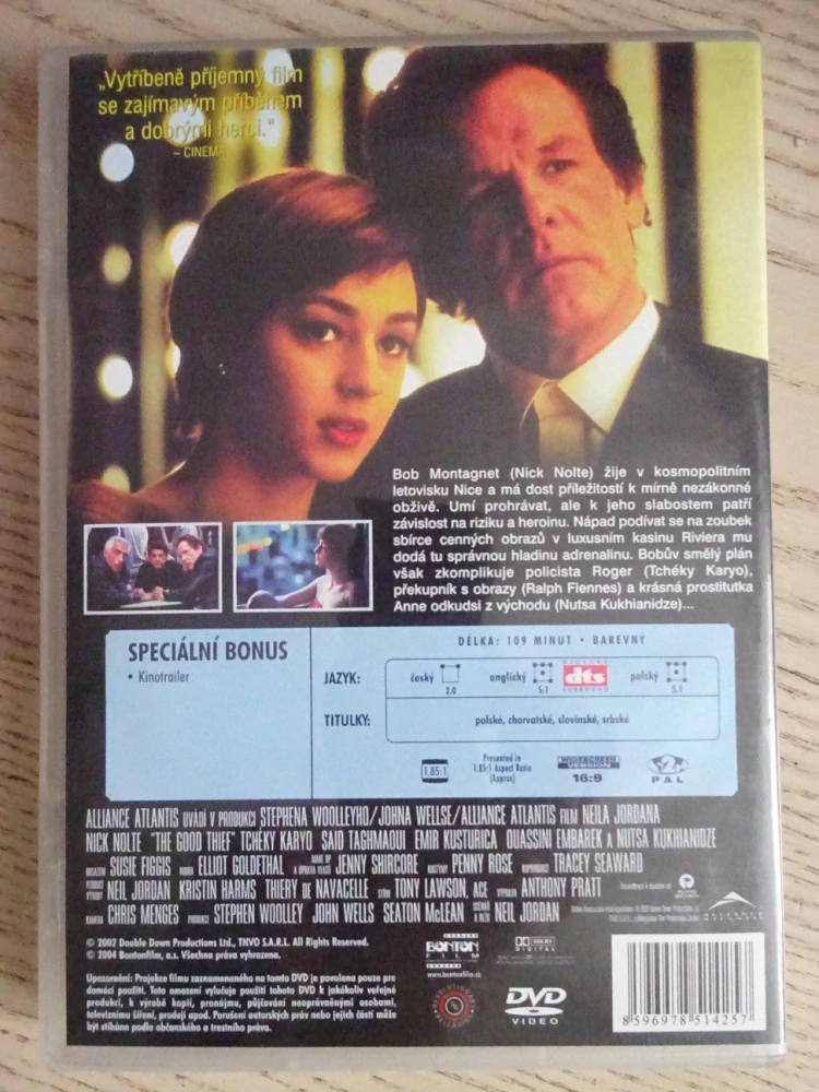FÉROVÝ ZLODĚJ, N. NOLTE, DVD FILM