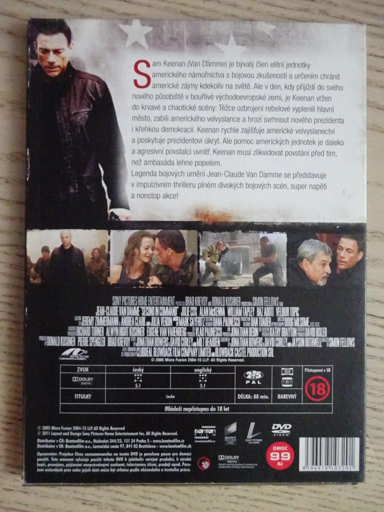 ZÁSTUPCE VELITELE, J.-C. VAN DAMME, DVD FILM
