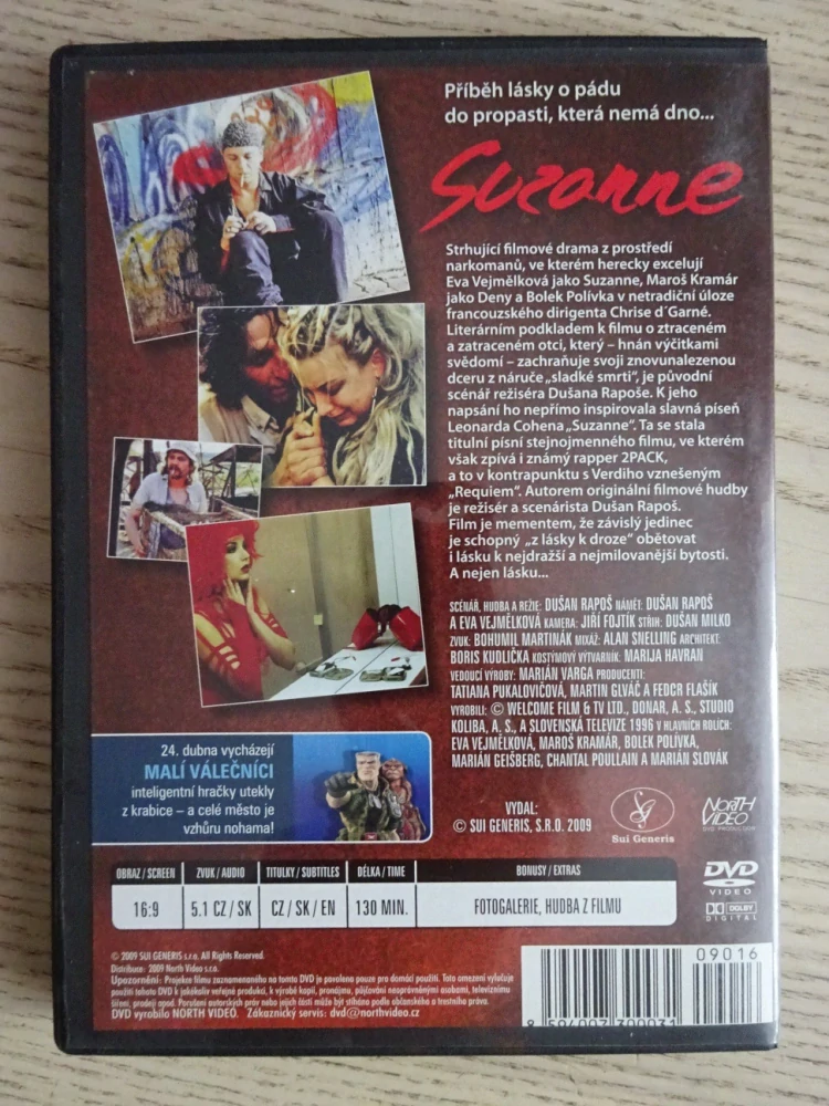 SUZANNE, B. POLÍVKA, M. KRAMÁR, E. VEJMĚLKOVÁ, DVD FILM ČR