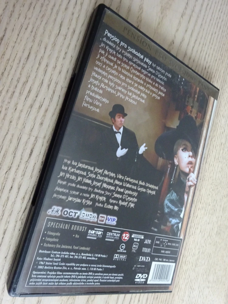 PENSION PRO SVOBODNÉ PÁNY, I. JANŽUROVÁ, J. ABRHÁM, DVD FILM ČR