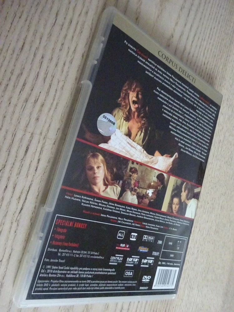 CORPUS DELICTI, J. BOHDALOVÁ, K. RODEN, DVD FILM ČR