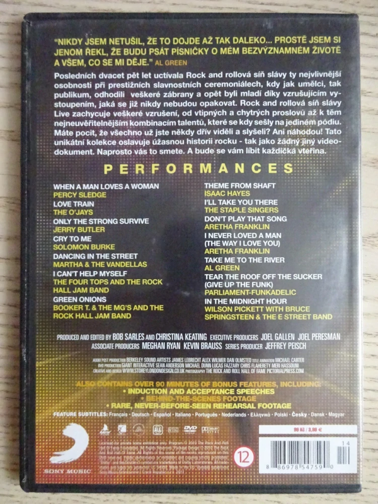 I'LL TAKE YOU THERE, ROCK AND ROLL HALL OF FAME, DVD HUDBA