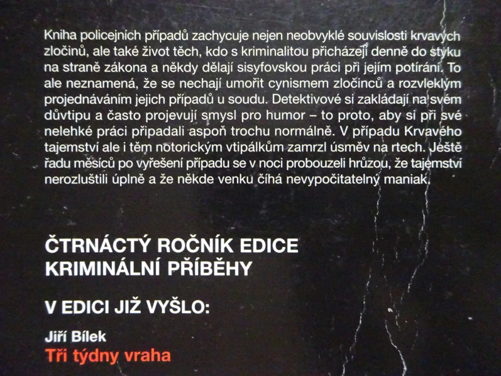 KRVAVÉ TAJEMSTVÍ, JAN STACH, MIROSLAV KUČERA, **an