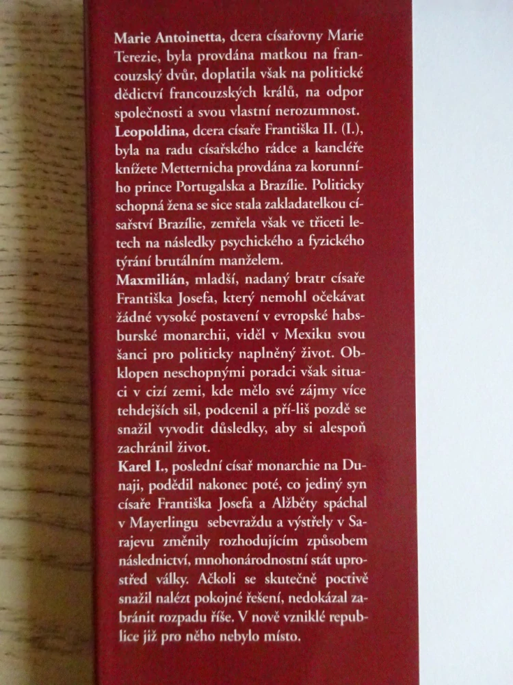TRAGÉDIE V HABSBURSKÉM DOMĚ, SIGRID-MARIA GROSSINGOVÁ, **an