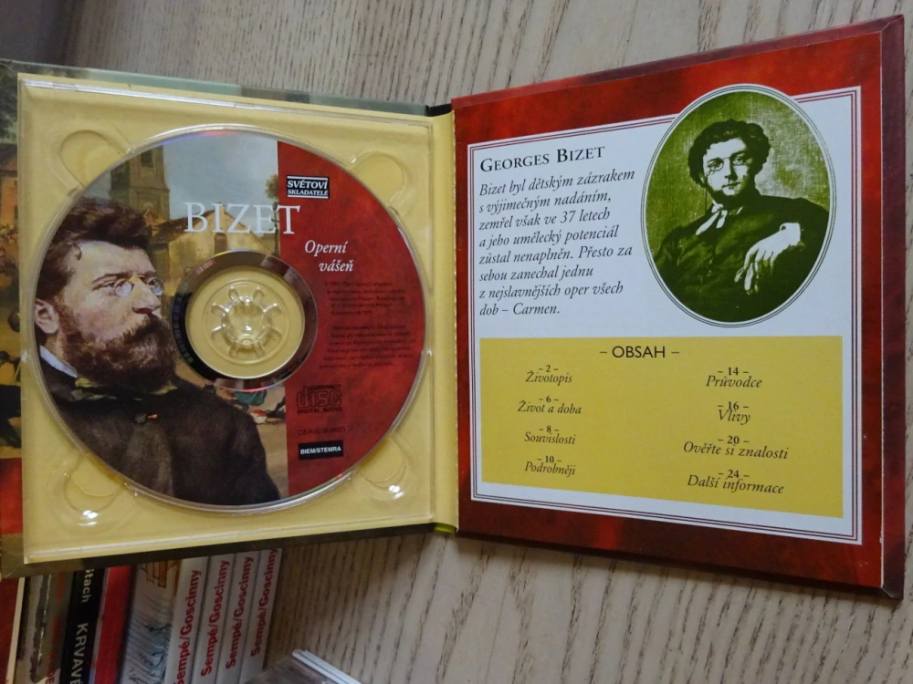 BIZET, OPERNÍ VÁŠNĚ, CD VÁŽNÁ HUDBA