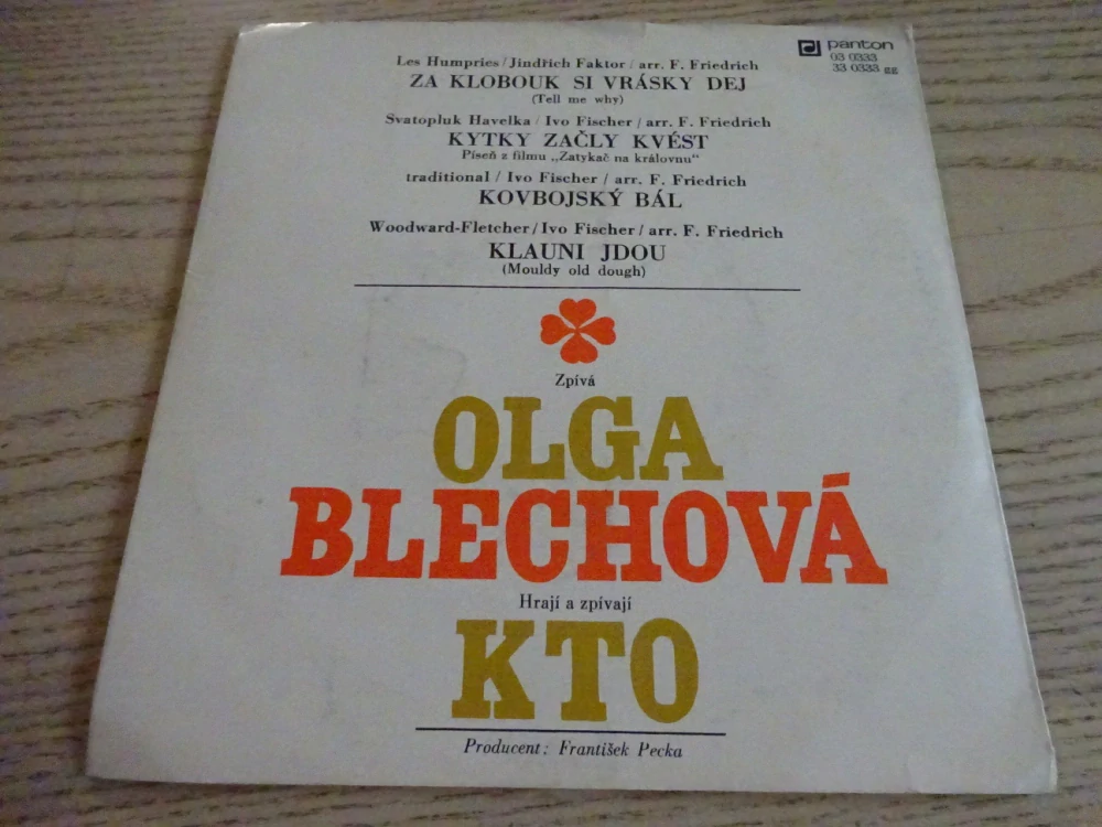 OLGA BLECHOVÁ, KTO, MALÁ DESKA