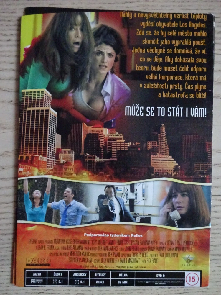 MĚSTO V PLAMENECH, DVD FILM