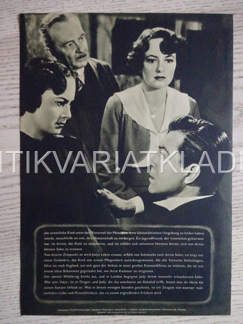 TO EACH HIS OWN, OLIVIA DE HAVILLAND, NĚMECKY, BIO PROGRAM 237