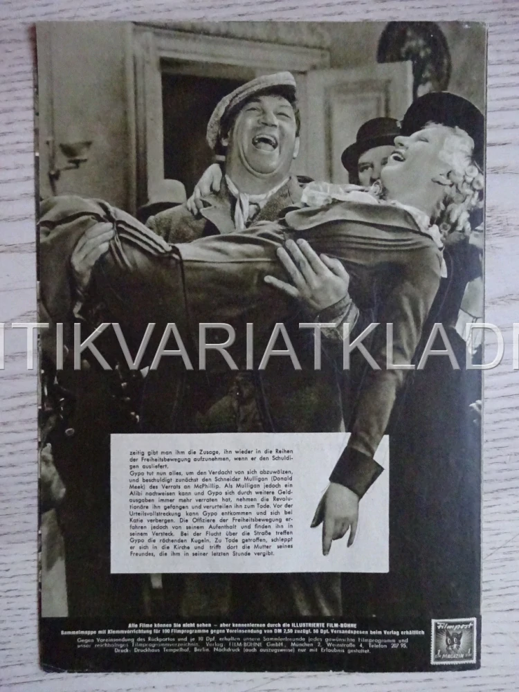 THE INFORMER, VICTOR MCLAGLEN, JOHN FORD, NĚMECKY, BIO PROGRAM 602