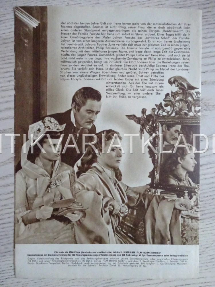 THAT FORSYTE WOMAN, ERROL FLYNN, NĚMECKY, BIO PROGRAM 1263