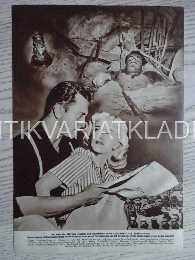THE BIG CARNIVAL, KIRK DOUGLAS, NĚMECKY, BIO PROGRAM 1379