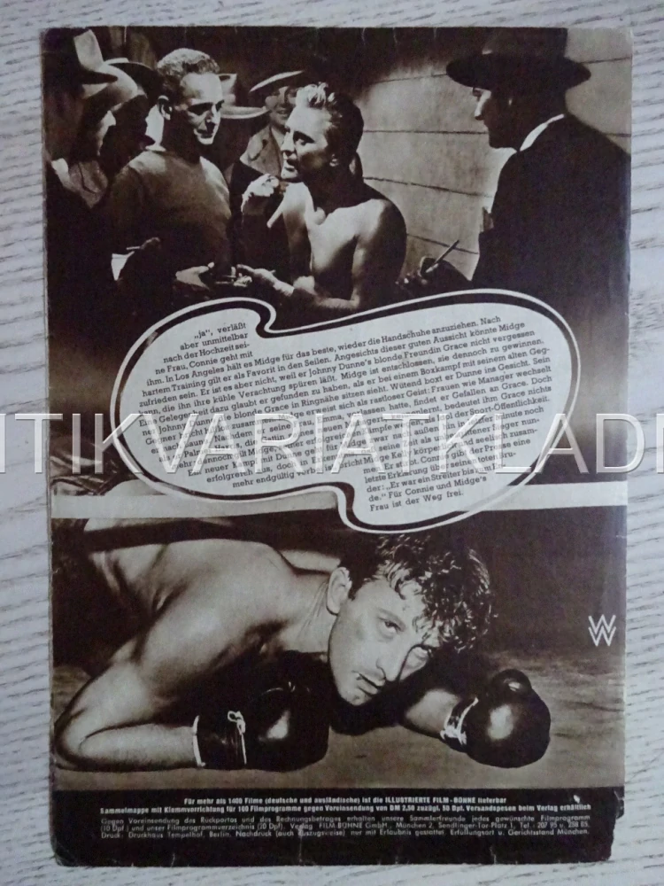 ŠAMPION, KIRK DOUGLAS, NĚMECKY, BIO PROGRAM 1407