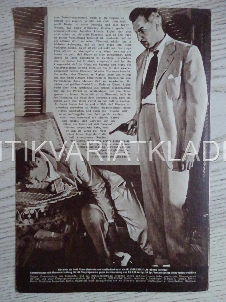 THE BRIBE, ROBERT TAYLOR, NĚMECKY, BIO PROGRAM 1438