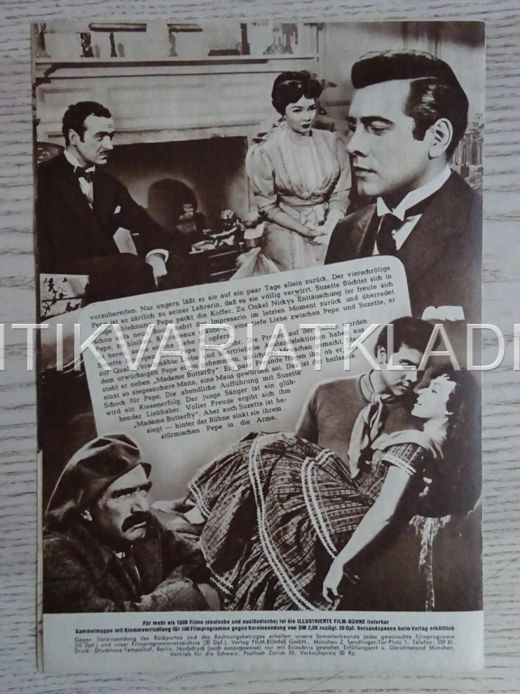 THE TOAST OF NEW ORLEANS, DAVID NIVEN, NĚMECKY, BIO PROGRAM 1816