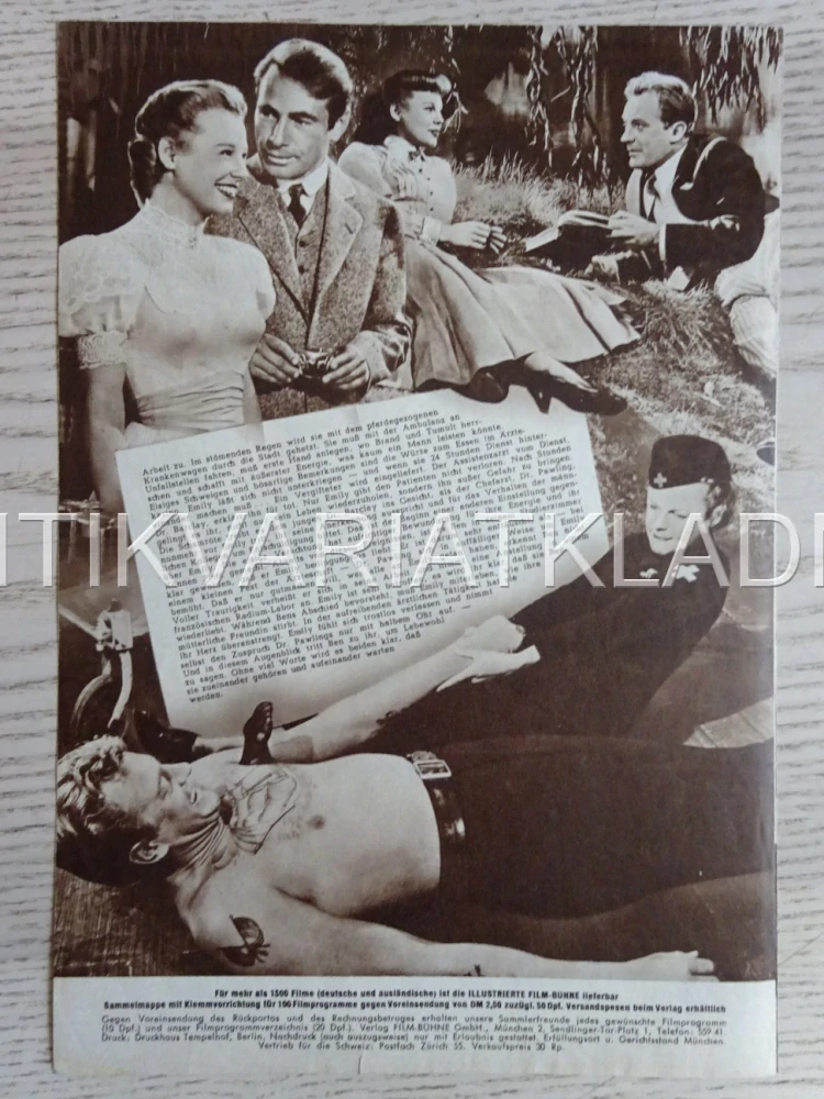 GIRL IN WHITE, DÍVKA V BÍLÉM, JUNE ALLYSON, NĚMECKY, BIO PROGRAM 1865