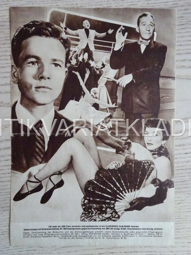 JUST FOR YOU, BING CROSBY, NĚMECKY, BIO PROGRAM 1916