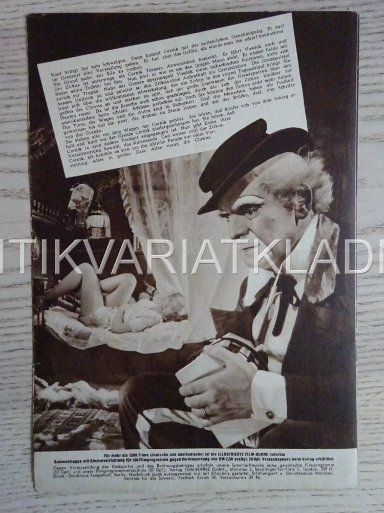 MUŽ NA LANĚ, FREDERIC MARCH, NĚMECKY, BIO PROGRAM 1971