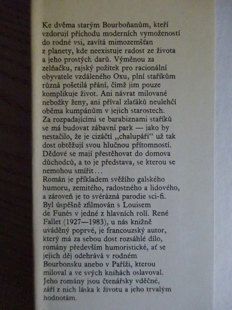 ZELŇAČKA, RENÉ FALLET, RENČÍN, **an