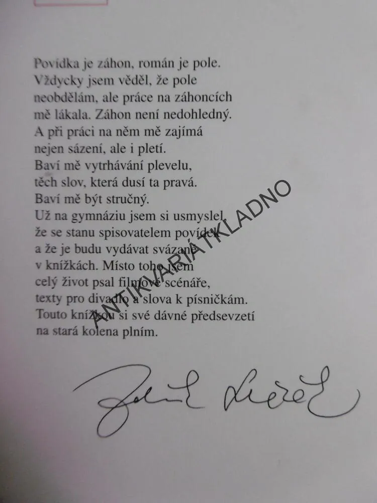 POVÍDKY, ZDENĚK SVĚRÁK, **an