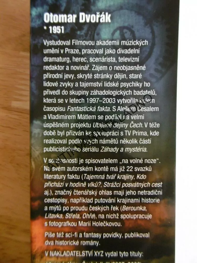 KAMENNÉ OTAZNÍKY ČESKÉ HISTORIE, OTOMAR DVOŘÁK, **an